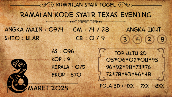 Prediksi Texas Evening